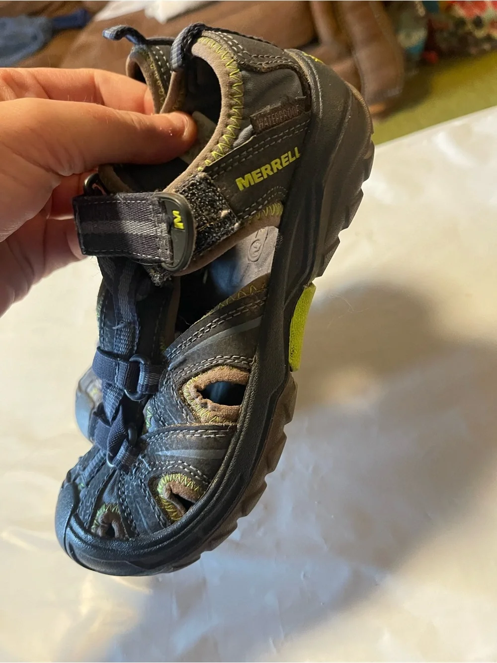 Merrell Hydro Hiker Sandal Blue Youth Size 12W